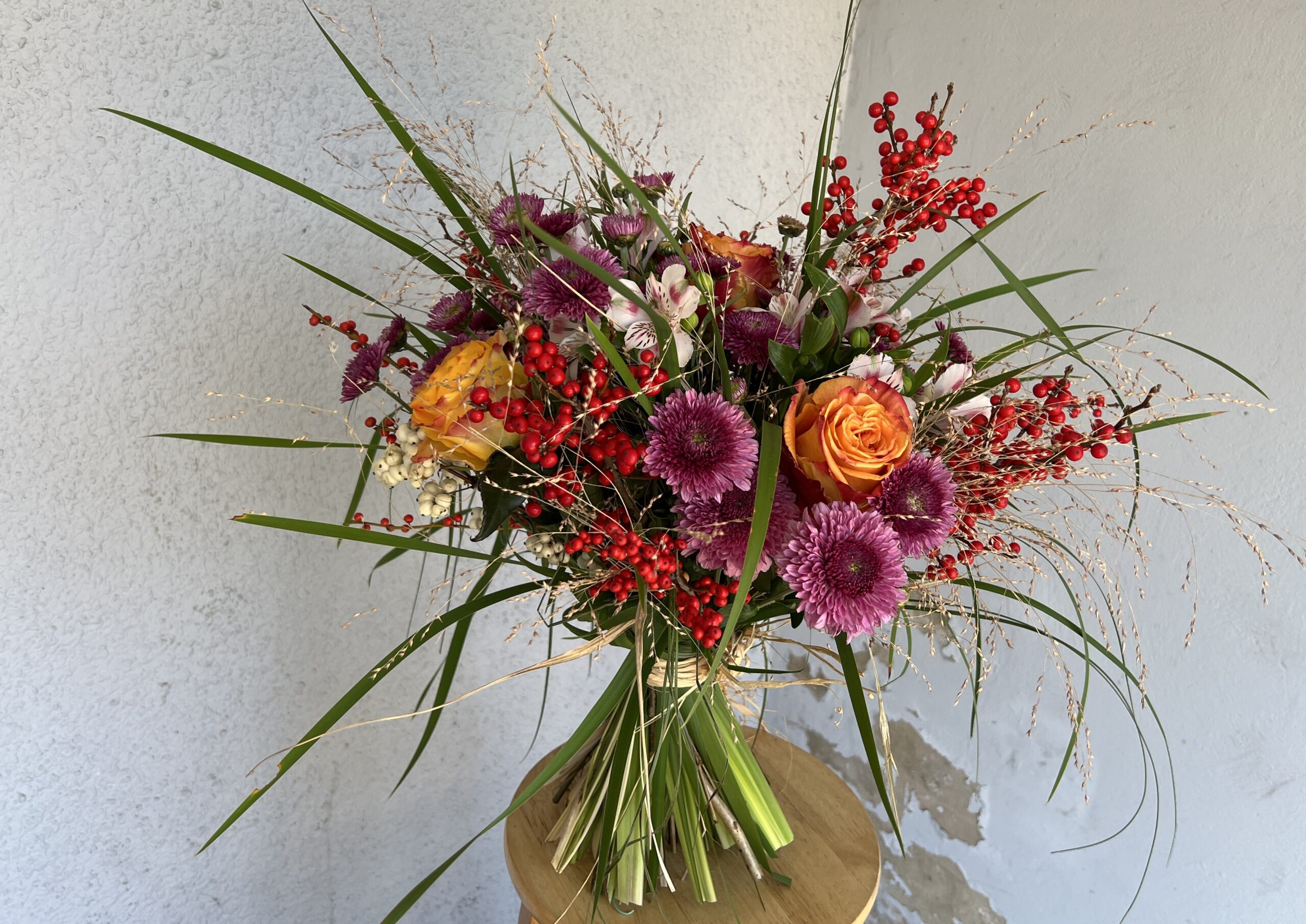 6 Gėlių puokštė "Rudenėjant"